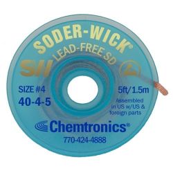 Chemtronics SW14045 Soder-Wick® Lead Free SD VACUPAK™ ESD Safe 2.8mm x 1.5m (PK 10)