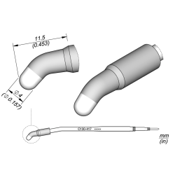 JBC C130 417 LEAD FREE CARTRIDGE 4 mm Conical Bent Diam. 4