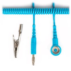 V Tech SMT 10mm Stud - Croc Blue Curly Cord X 6ft