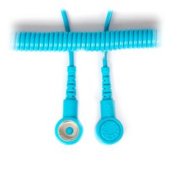 V Tech SMT 10mm Stud - 10mm Stud Blue Curly Cord