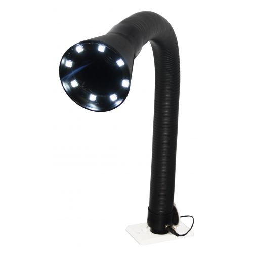 BOFA 50mm ESD stay put arm with funnel - LED light (black)